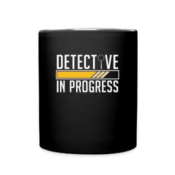 Détective en cours Empreinte digitale de l’application de la loi - Mug uni - noir - Devant