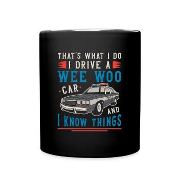 Policier c’est ce que je fais Je conduis Policier - Mug uni - noir - Devant