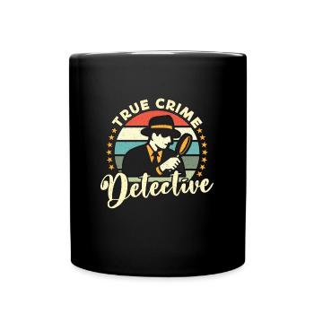 Détective True Crime Détective Retro Enquête - Mug uni - noir - Devant