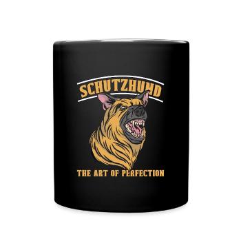 Berger allemand Schutzhund L’art d’aimer le chien - Mug uni - noir - Devant