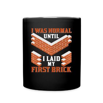 Masonry, masonry, bricklayer, apprentice, mason, master - Full Colour Mug - black - Front