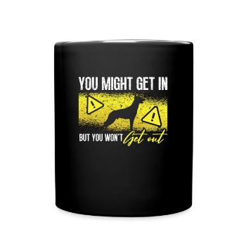 Malinois belge que vous pourriez obtenir dans Malinois Dog - Mug uni - noir - Devant