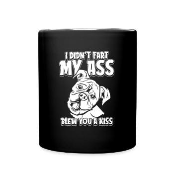 Boxer Hund Deutscher Boxer - Tasse einfarbig - Schwarz - Vorne