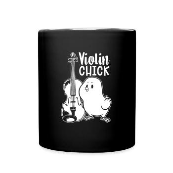 Violon Violon Poussin - Mug uni - noir - Devant