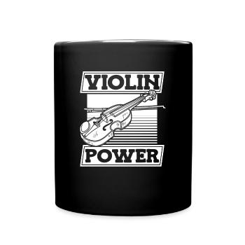 Violin Violin Performance - Full Colour Mug - black - Front