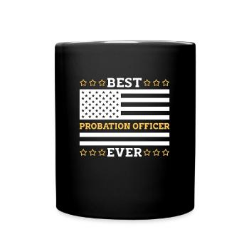 Best Probation Officer Ever Correctional Officer - Tasse einfarbig - Schwarz - Vorne