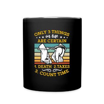 Corrections Officer Only 3 Things In Life Police - Full Colour Mug - black - Front