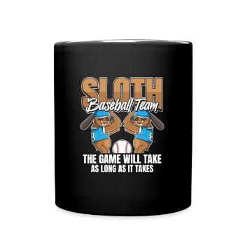 Sloth Team Sloth Baseball - Mug uni - noir - Devant