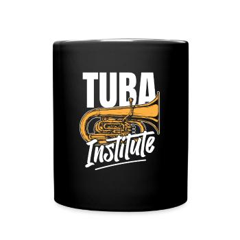 Procession de fanfare Institut de tuba - Mug uni - noir - Devant