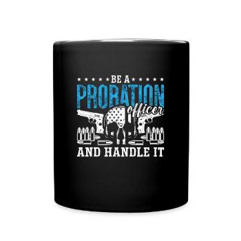 Agent de probation Soyez un agent de probation Police - Mug uni - noir - Devant