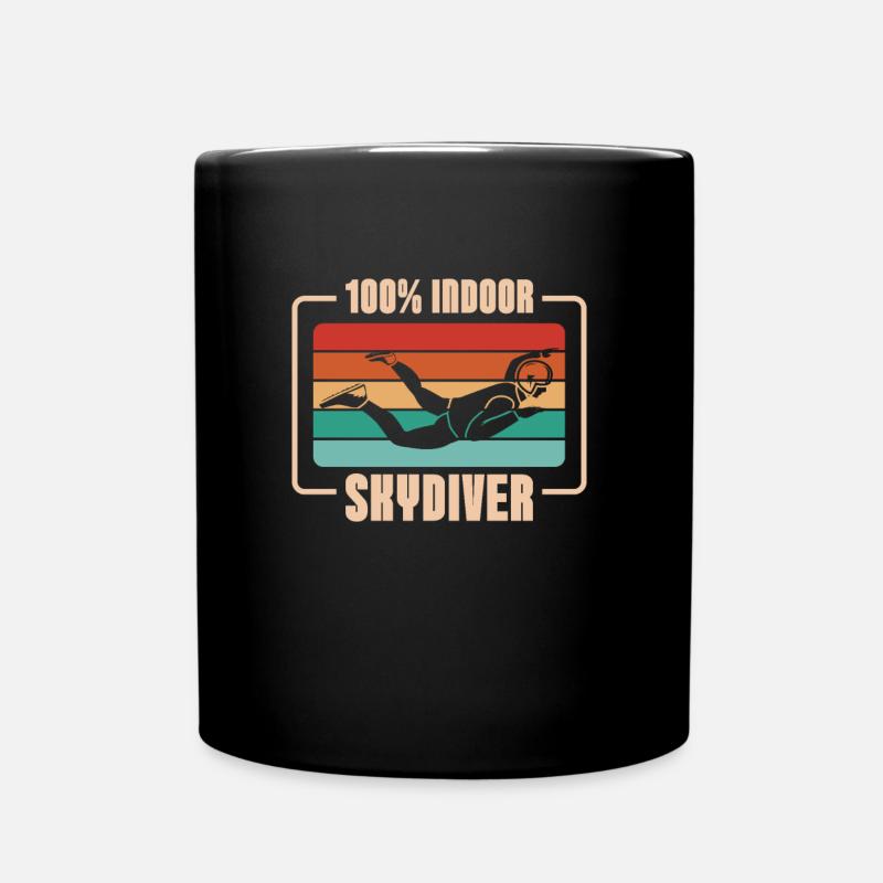 Parachutisme intérieur frais Indoor Fallschirmspringen - Mug uni - noir