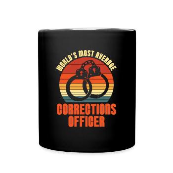 Corrections Officer World's Most Average Officer - Tasse einfarbig - Schwarz - Vorne