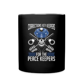 Agents correctionnels, Services correctionnels, Gardiens de clés, Police - Mug uni - noir - Devant