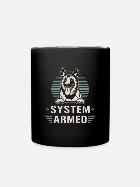 Belgian Malinois System Armed Belgian Shepherd - Tasse einfarbig - Schwarz