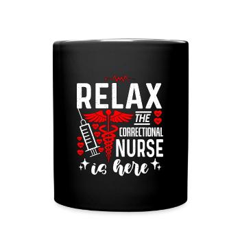Infirmière correctionnelle Détendez-vous La médecine correctionnelle - Mug uni - noir - Devant