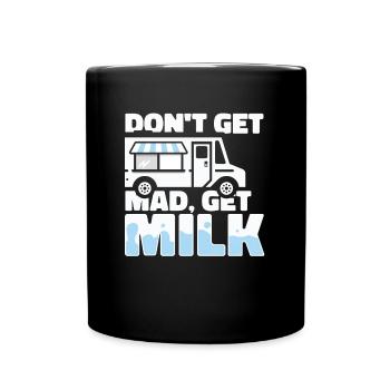 Lait de vache Fun Milk Cart - Mug uni - noir - Devant