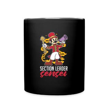 Fanfahrenzug Spielmannszug Sensei - Tasse einfarbig - Schwarz - Vorne