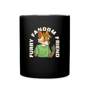 Furry Fandom Fursuits Fun - Mug uni - noir - Devant