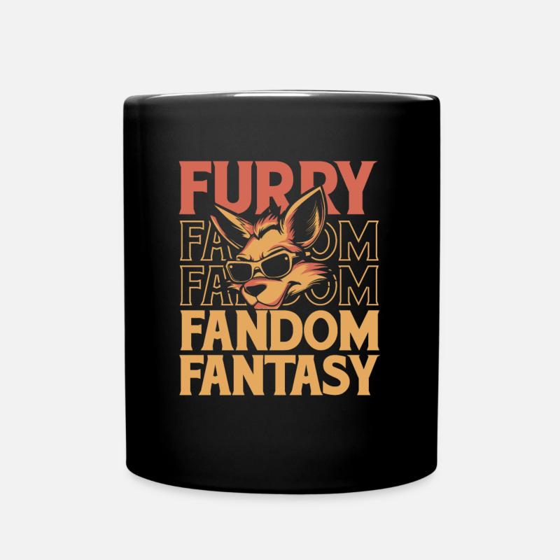 Furry Fandom Fursuits - Tasse einfarbig - Schwarz