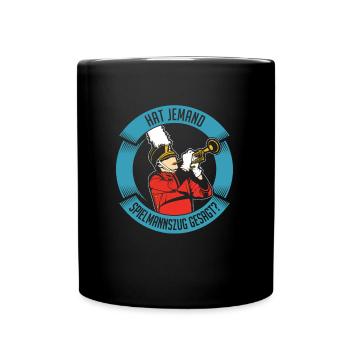 Fanfare trompette - Mug uni - noir - Devant