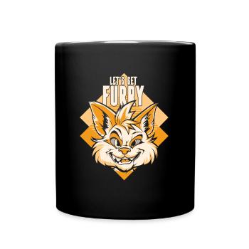Furry Fandom Fursuits - Full Colour Mug - black - Front