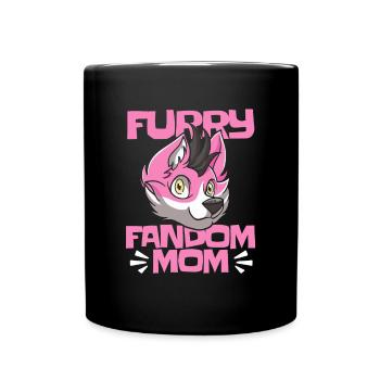 Furry Fandom Fursuits Maman - Mug uni - noir - Devant