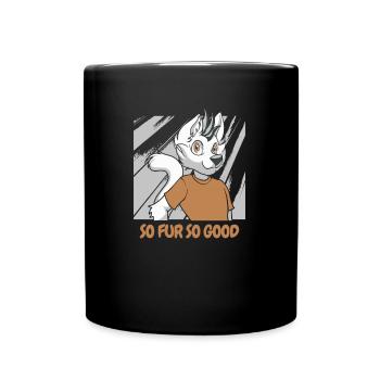 Furry Fandom Fursuits Funny - Full Colour Mug - black - Front