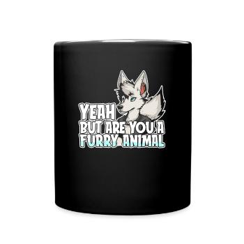 Furry Fandom Fursuits - Mug uni - noir - Devant
