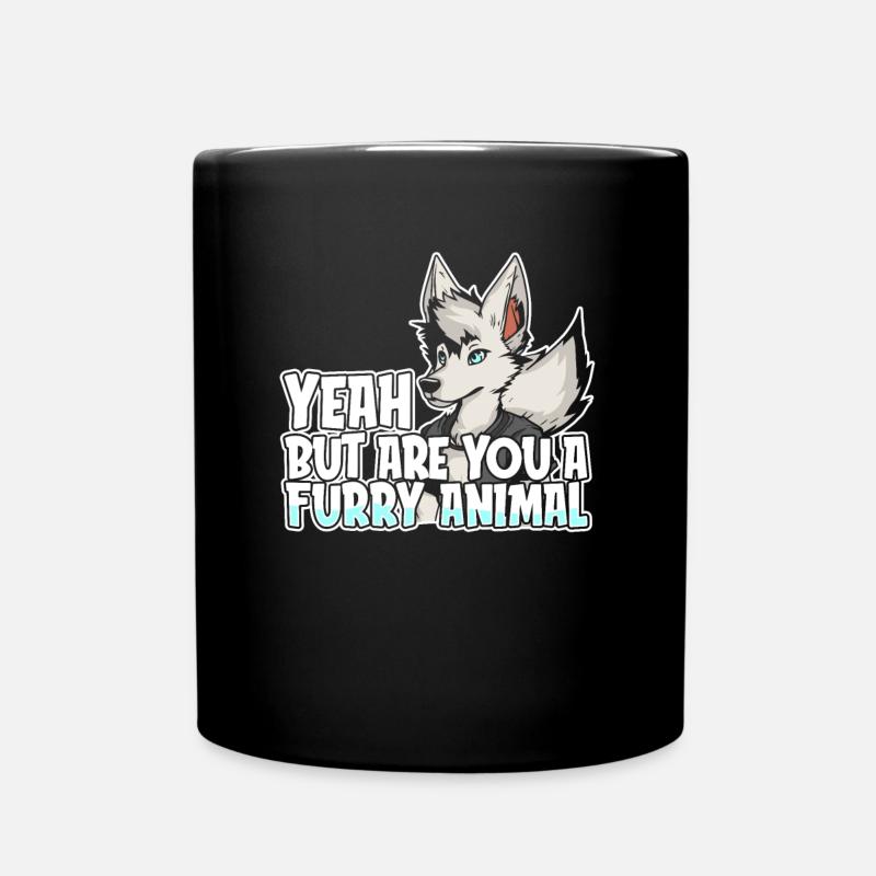 Furry Fandom Fursuits - Tasse einfarbig - Schwarz