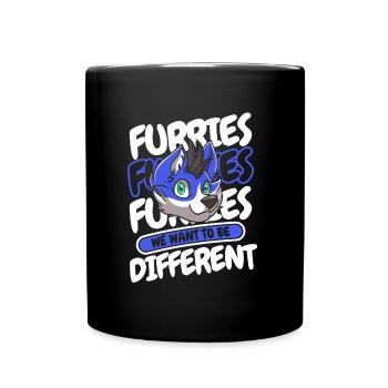 Furry Fandom Fursuits Drôle - Mug uni - noir - Devant