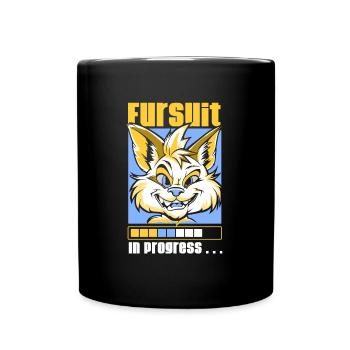 Furry Fandom Fursuits - Full Colour Mug - black - Front