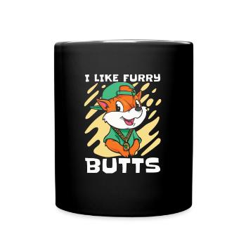Furry Fandom Fursuits Funny - Full Colour Mug - black - Front