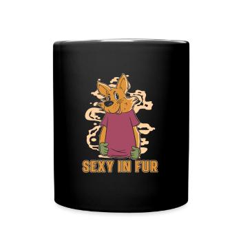 Furry Fandom Fursuits Funny - Full Colour Mug - black - Front