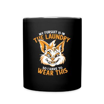 Furry Fandom Fursuits - Full Colour Mug - black - Front
