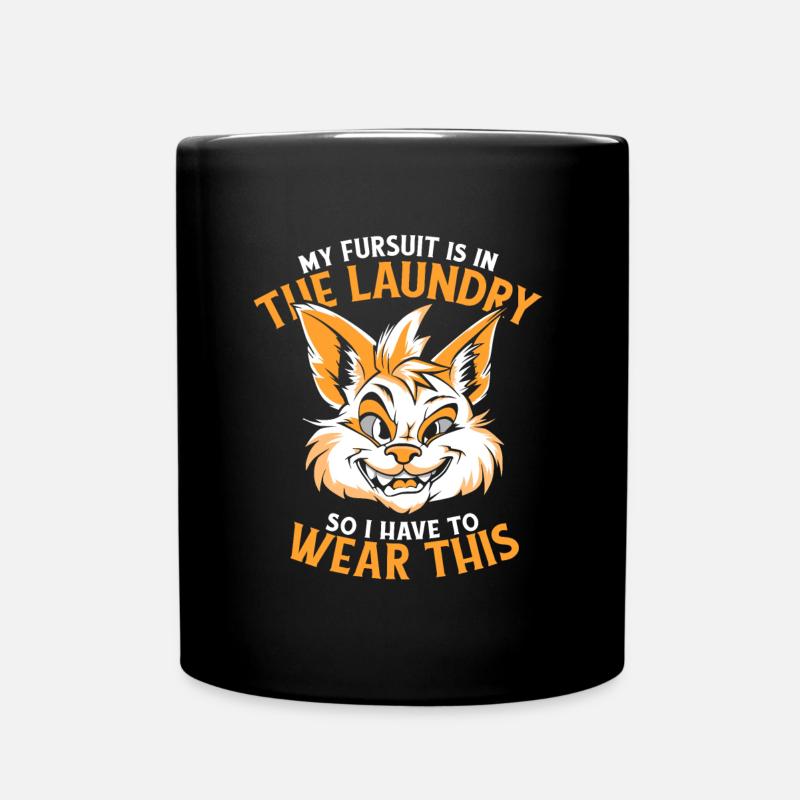 Furry Fandom Fursuits - Full Colour Mug - black