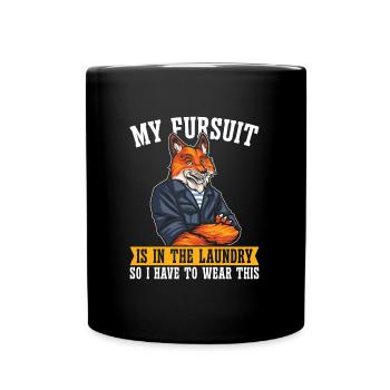 Furry Fandom Fursuits Funny - Full Colour Mug - black - Front