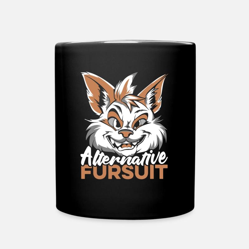 Furry Fandom Fursuits - Tasse einfarbig - Schwarz