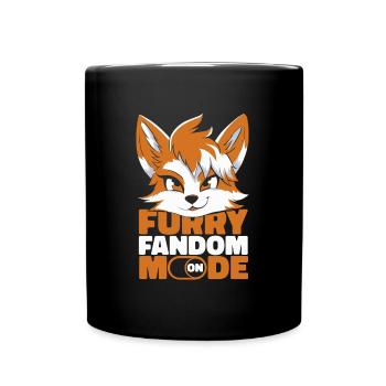 Furry Fandom Fursuits - Full Colour Mug - black - Front