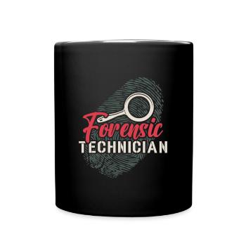 Sciences judiciaires Technicien judiciaire en criminologie - Mug uni - noir - Devant