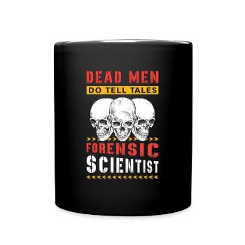 Sciences médico-légales Les morts racontent des histoires Médecine légale - Mug uni - noir - Devant