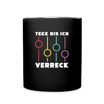 Techno Raver Hardtekk - Mug uni - noir - Devant