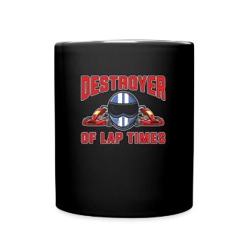Go Kart Karting Karting Karting Driver Humor - Full Colour Mug - black - Front