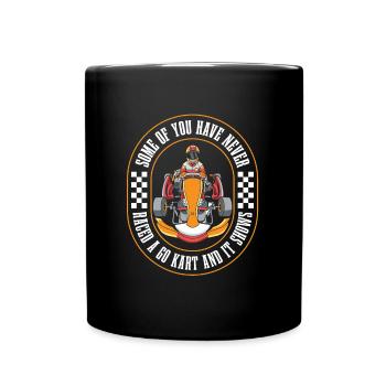 Go karting karting kart driver funny - Full Colour Mug - black - Front