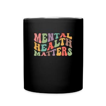 Santé mentale Questions de santé mentale - Mug uni - noir - Devant
