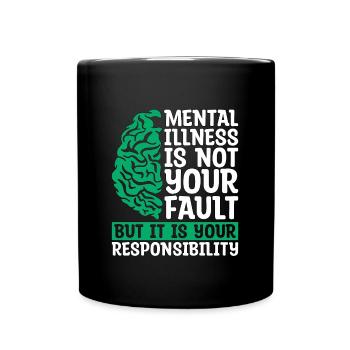 Santé mentale Les maladies mentales ne sont pas des soins de santé - Mug uni - noir - Devant