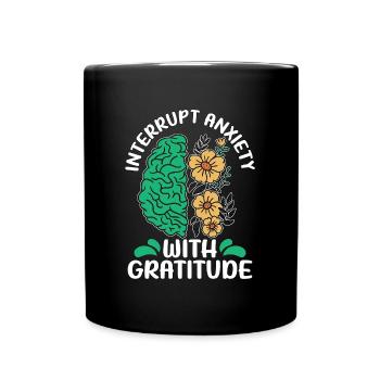 Santé mentale Interrompre l’anxiété Maladie mentale - Mug uni - noir - Devant