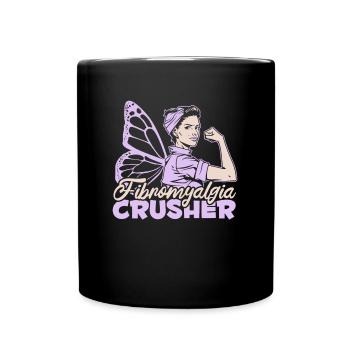 Fibromyalgie Rheuma Fee - Tasse einfarbig - Schwarz - Vorne