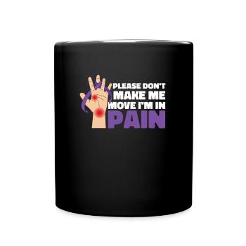 Fibromyalgie rhumatisme mains - Mug uni - noir - Devant