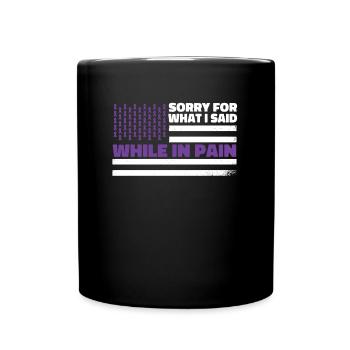 Fibromyalgie Rhumatisme drapeau américain - Mug uni - noir - Devant