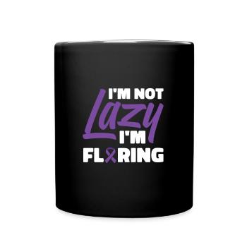 Fibromyalgia Rheumatism Humor - Full Colour Mug - black - Front